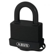 Abus - Candado de latón 45 mm color negro arco cementado uso exterior