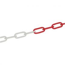 Godet - Cadena de acero roja/blanca 5 mm