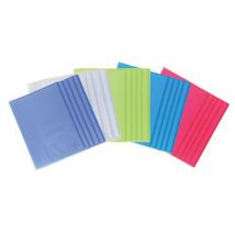 Exacompta - 20 protegedocumentos de polipropileno traslúcido a4 chroma 40 vistas surtidos