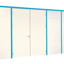 Tabique lleno al2.5m l0.5m color azul - Manutan
