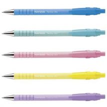 Papermate - Bolígrafo retráctil flexgrip de punta media negro