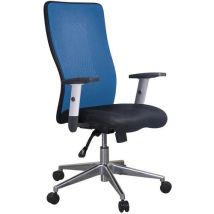 Manutan - Silla de oficina top alu/manutan - tejido - azul
