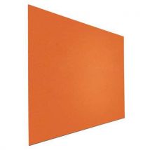 Smit Visual - Tablón de anuncios fieltro alta calidad naranja 90 x 120 cm