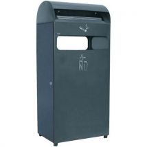 Manutan - Cenicero de 4.7 l y cubo de basura de 48 l