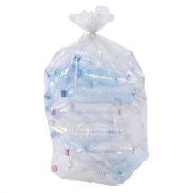JetSac - Bolsa basura transparente - 80 % material reciclado - 30 l