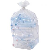JetSac - Bolsa basura transparente - 80 % material reciclado - 130 l