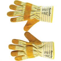 Manutan - Guantes docker interior y lona t105 azul/amarillo