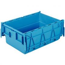 Schoeller Allibert - Caja de transporte integra azul 46l - 600x400x250 mm