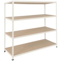 Manutan - Estantería manutan rapid 2 1980x1525x455 gris - 4 niveles