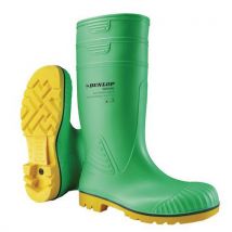 Dunlop - Botas de seguridad química verde 39