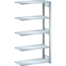 Lista - Estantería galvanizada adicional de 1000x400x2000 mm - capacidad 220 kg