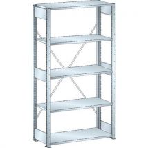 Lista - Estantería galvanizada de partida de 1000x400x2000 mm - capacidad 160 kg