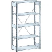 Lista - Estantería galvanizada de partida de 1000x500x2000 mm - capacidad 160 kg