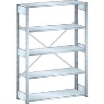 Lista - Estantería galvanizada de partida de 1300x500x2000 mm - capacidad 220 kg