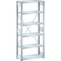 Lista - Estantería galvanizada de partida de 1000x500x2500 mm - capacidad 220 kg