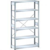 Lista - Estantería galvanizada de partida de 1300x500x2500 mm - capacidad 160 kg