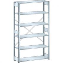 Lista - Estantería galvanizada de partida de 1300x600x2500 mm - capacidad 220 kg
