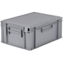Schoeller Allibert - Caja con tapa gris - 15 l - 400 x 300 mm