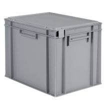 Schoeller Allibert - Caja con tapa gris - 30 l - 400 x 300 mm
