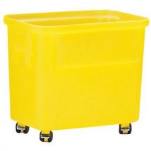 Promens - Barril ercobox ruedecillas 75l color amarillo