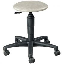 Topstar - Taburete boeing con ruedas color gris