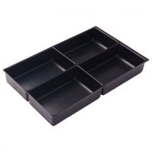 Bisley - Organizador cajón de plástico 36x23x51cm 4 compartim