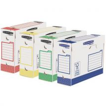 Fellowes - Juego de 8 cajas surtidas bankers box heavy duty de 10 cm