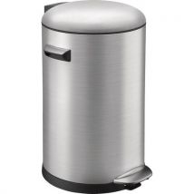 EKO - Belle deluxe de 20 l cubo de basura con pedal de acero inoxidable mate