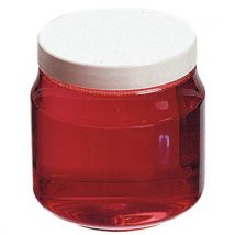 Bote Redondo PET 300ml Transparente - Abertura Grande 70mm - Reciclable - Alimentario