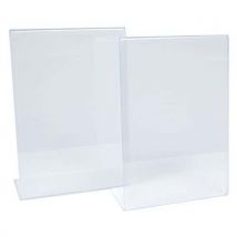 Manutan - Expositor de mesa transpar. En forma de l incl. A4 - manutan