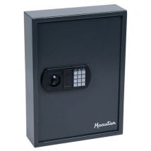 Manutan - Armario para llaves alta seguridad (100 ganchos) gris oscuro