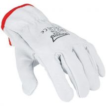 Singer Safety - Guantes de flor de vacuno col:blanco mat:cuir fleur