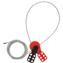 Brady - Sistema de bloqueo mediante cable con pinza - 4 m