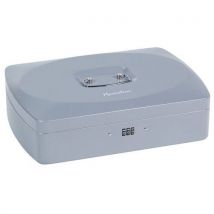 Manutan - Caja para monedas cierre con código (9 compartimentos) gris