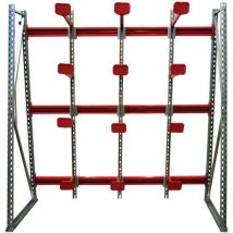 Estantería Cablerack de Partida - 2050x2160x600mm - 4 Niveles 12 Brazos - Para Bobinas y Carretes - Cable Equipements
