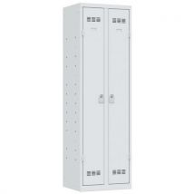 Vinco - Taquilla multiservicio perchero 600 mm llaves gris