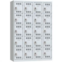 Vinco - Taquilla 4 col. 300 mm 5 casillas anclaje gris