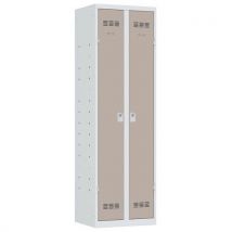 Vinco - Taquilla multiservicio perchero 600 mm llaves gris pardo