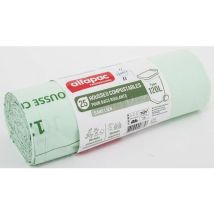 Bolsa compostable sin cinta - 120 L - Verde - 200 unidades - Para residuos orgánicos - Alfapac