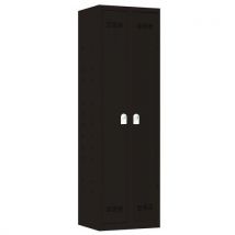 Vinco - Taquilla multiservicio perchero 600 mm anclaje uni negra
