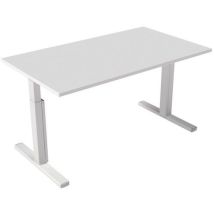 Robberechts - Escritorio recto 140 x 80 cm - base en t - blanco