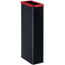 Manutan - Cubo de reciclaje para metal 20 l gris/rojo