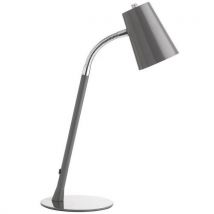 Unilux - Lámpara de escritorio flexio gris metal