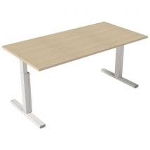 Robberechts - Escritorio recto de manivela derecha 140 x 80 cm - arce
