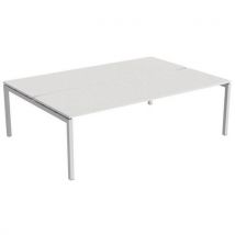 Robberechts - Escritorio recto bench 2 plazas 240 cm - blanco