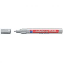 Edding - Rotulador pintura e750 plata pointe 2-4 mm -4 mm