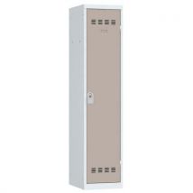 Vinco - Taquilla industr. Ropa sucia 1 col. 400 mm llaves gris pardo
