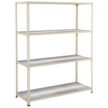 Manutan - Estantería rapid 2 4 baldas metal 1830x1220x380 gris claro