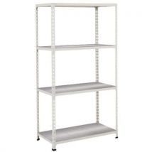 Manutan Expert - Estantería rapid 2 4 baldas metal 1830x915x380 gris claro
