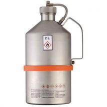 Trionyx - Bidón inox con tapón roscado autorizado un 2 litros